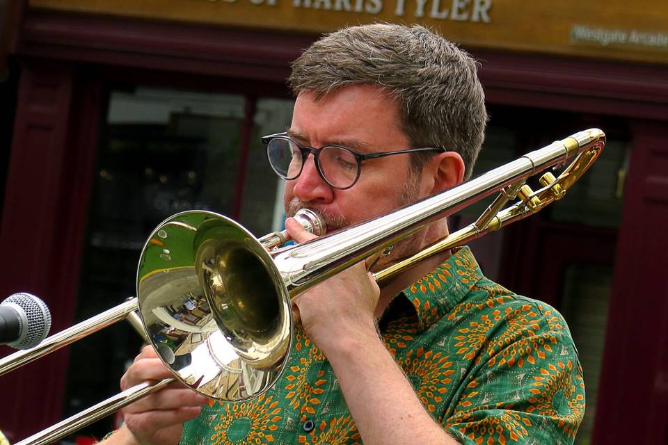 Jonny on trombone