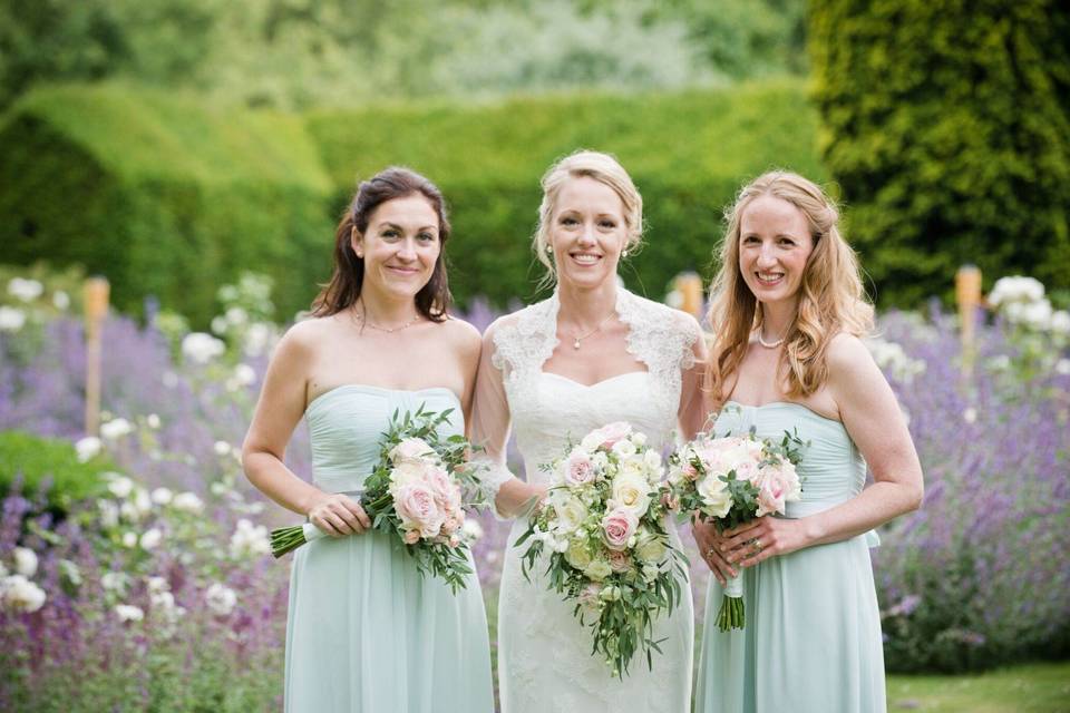 Bride and two Bridesmaids
