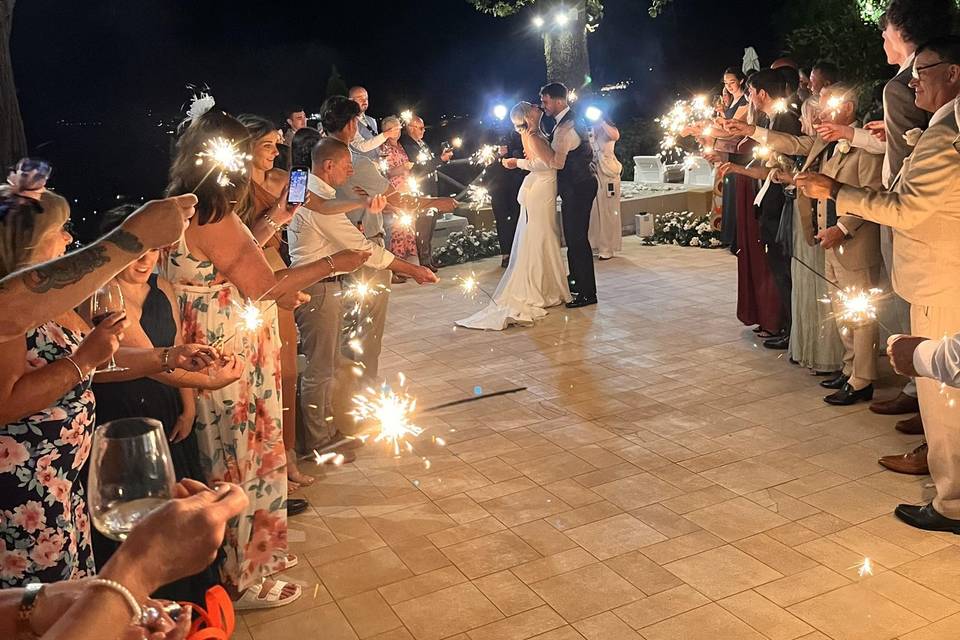 First dance on the terrace