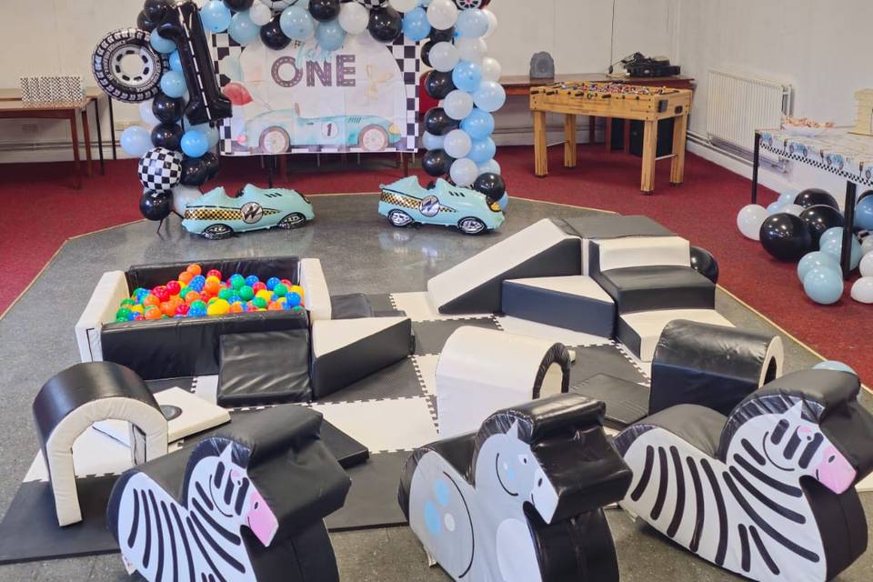 Black and white softplay