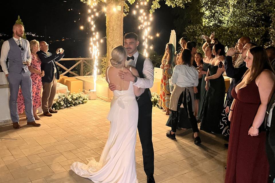 First dance on the terrace