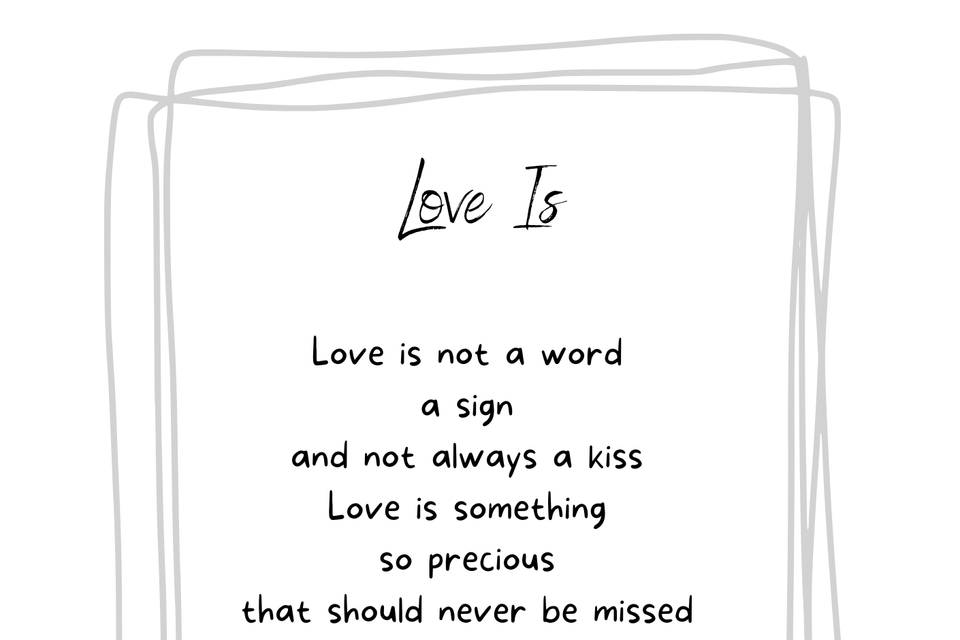 Love Is - Extract from a poem