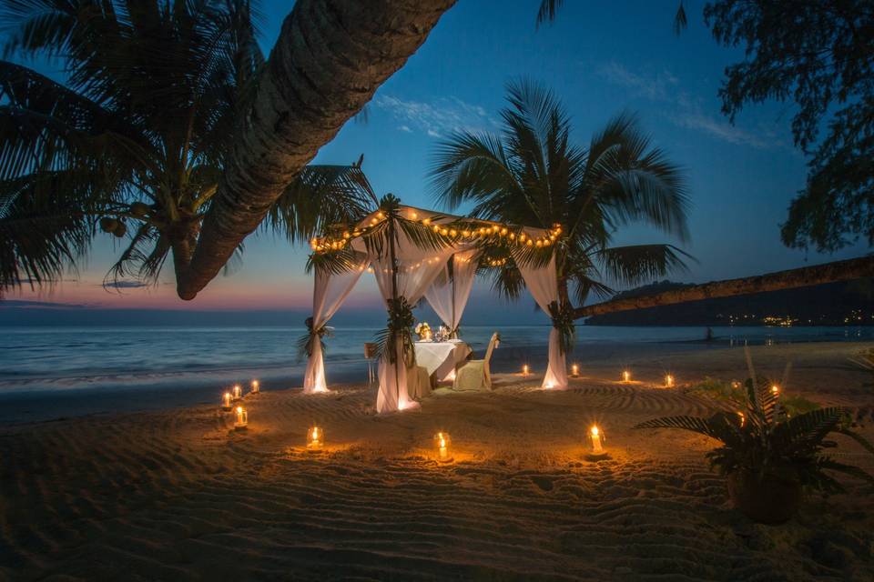 Romantic beachfront locations