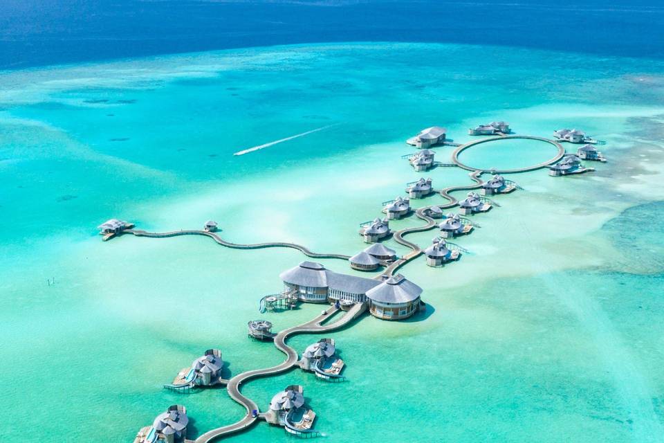Water Huts in the Maldives