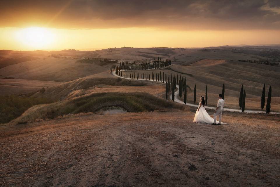 Val d'Orcia Tuscany Wedding