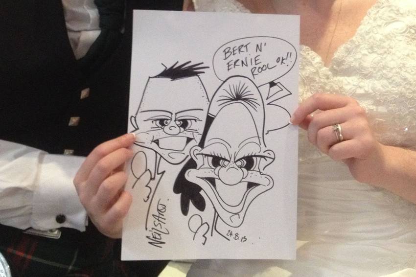 Neilsart Wedding Caricatures