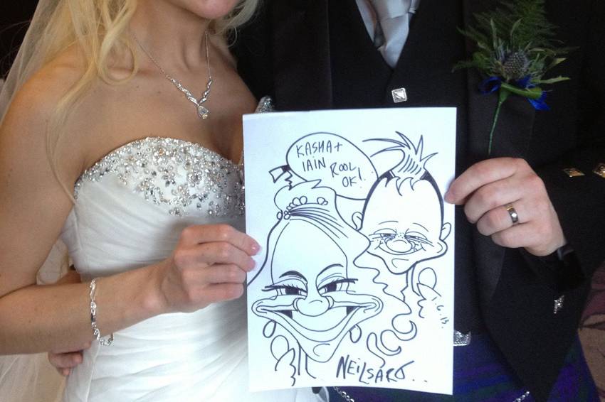 Neilsart Wedding Caricatures