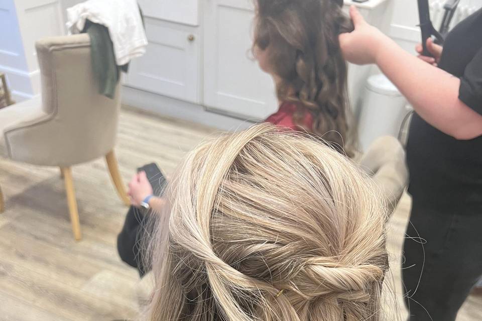 Bridesmaid hair