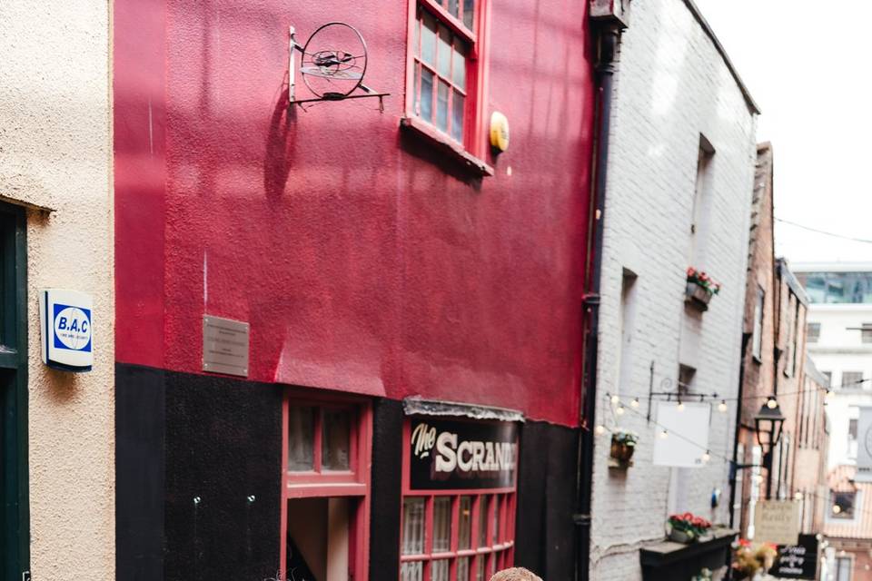 Couple walking in Bristol