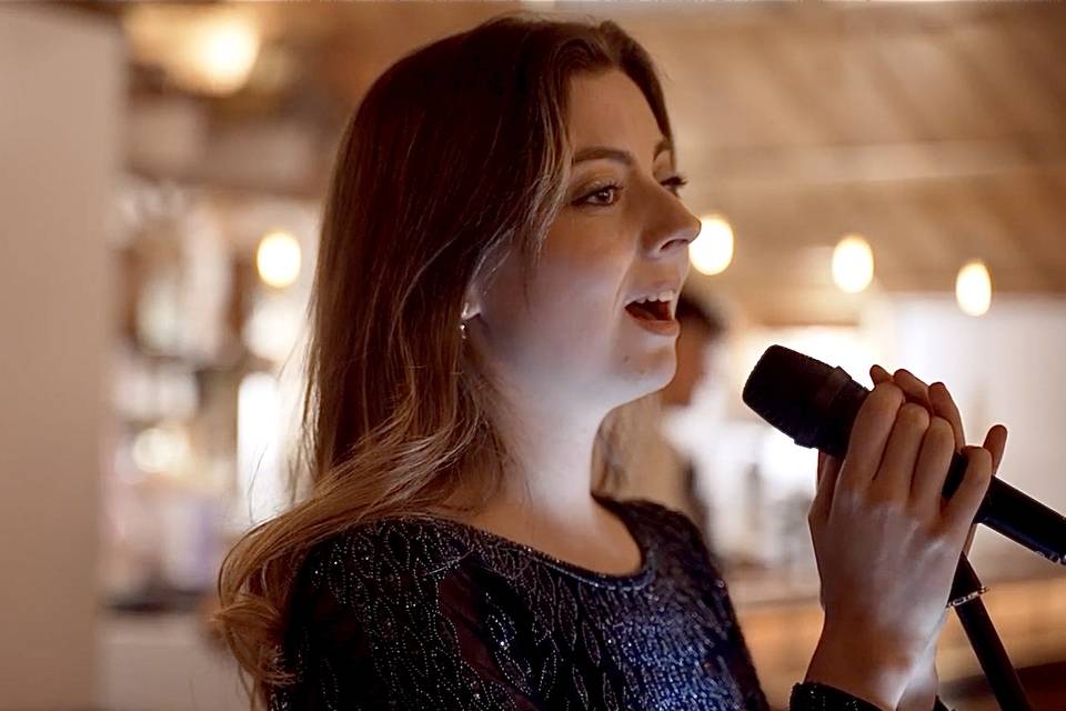 Singing at Owen House Wedding Barn