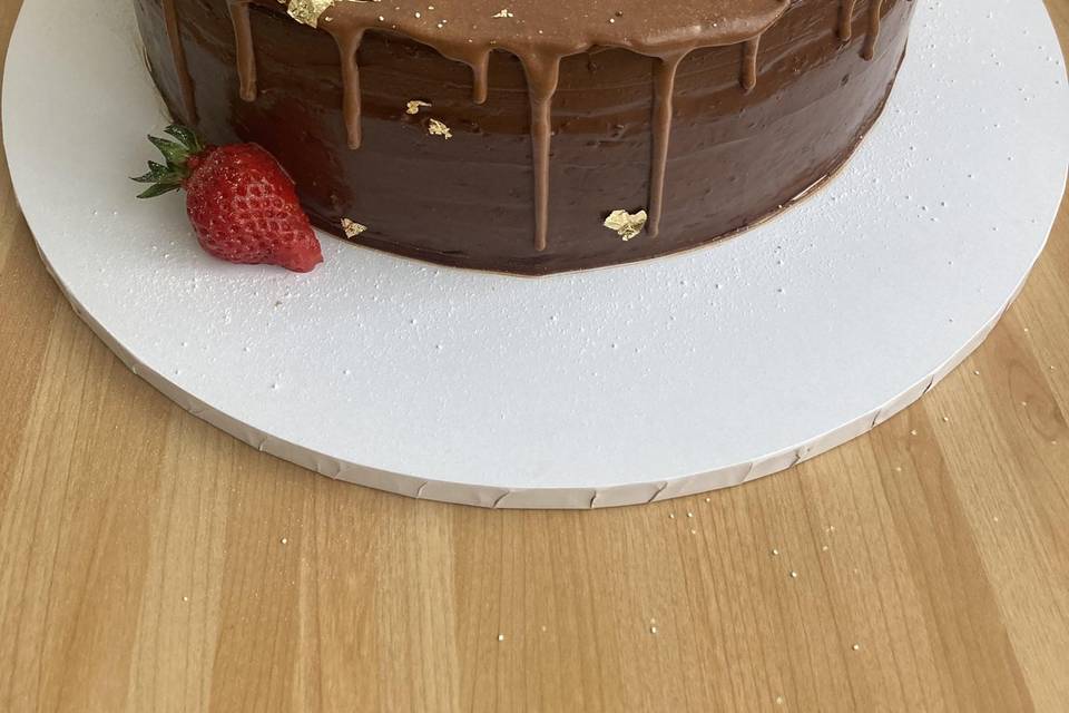 Egg free chocolate ganache cak