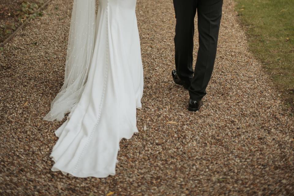 Bride and groom portrait