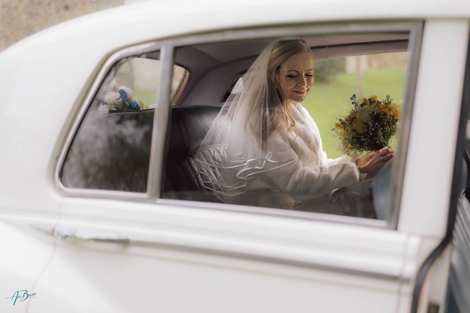 The Bride and Rolls Royce