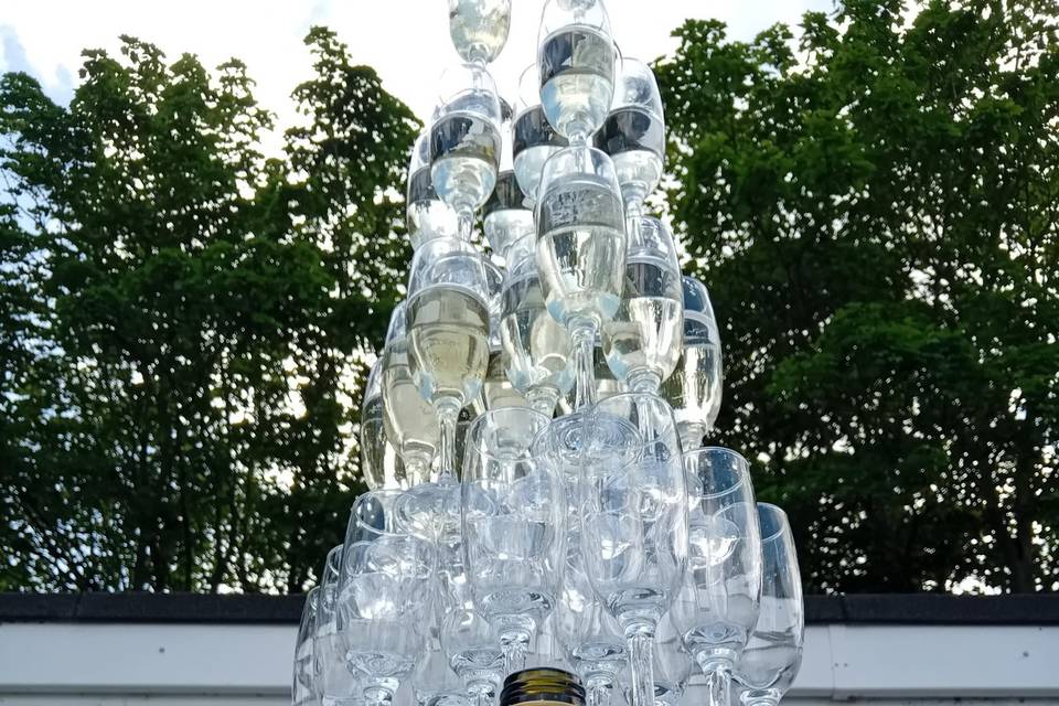 Champagne tower