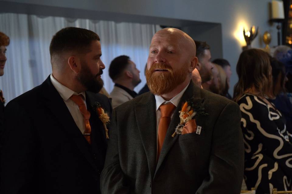 Waiting for the bride
