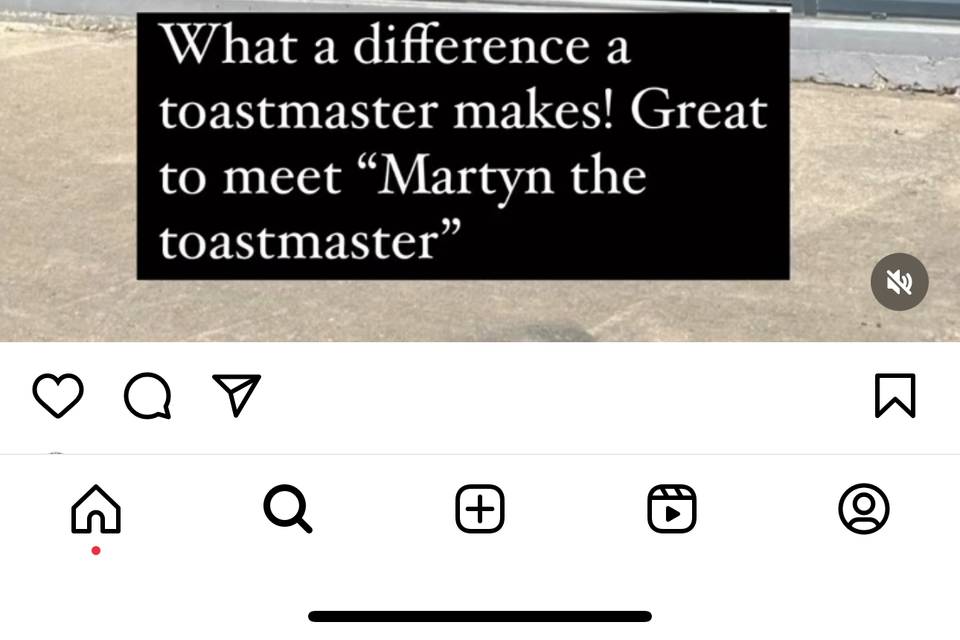 Martyn The Toastmaster