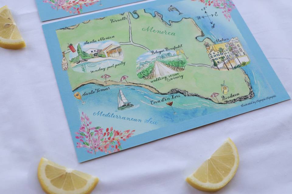 Menorca Wedding Map