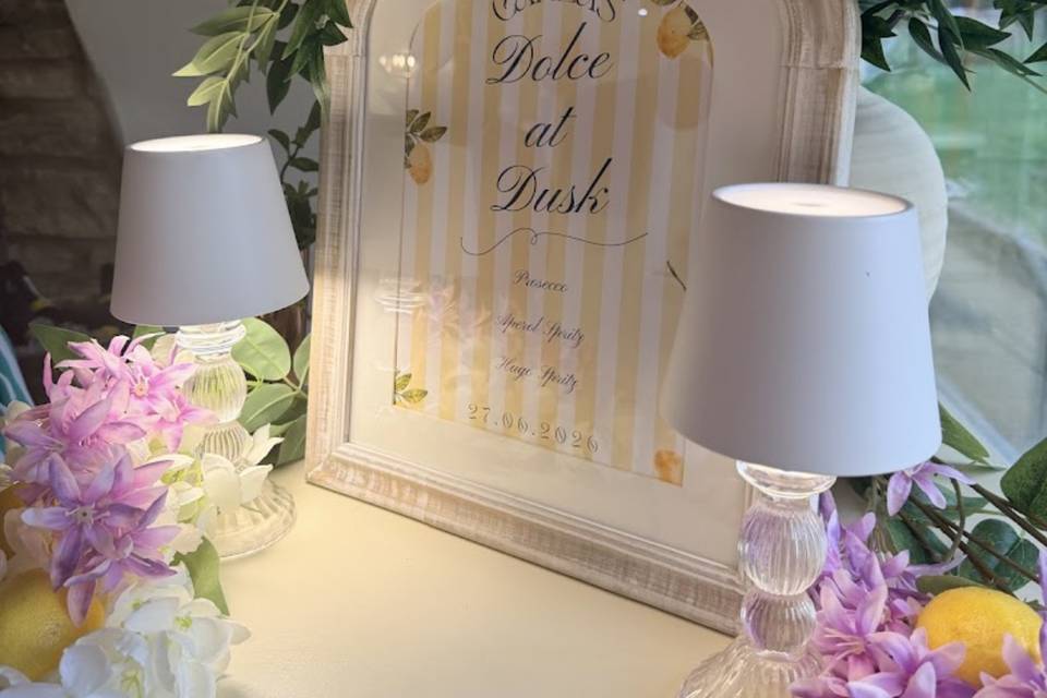 Personalised menu
