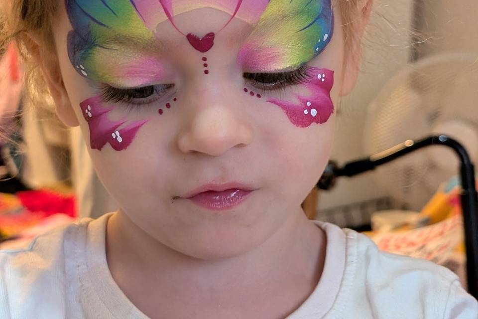 Beautiful rainbow butterfly