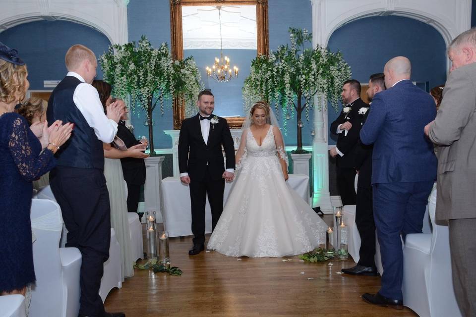 Ceremony in the ballroom