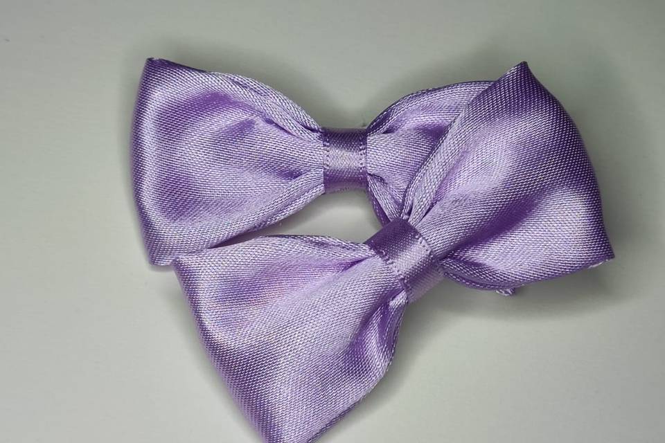 Lilac satin bow