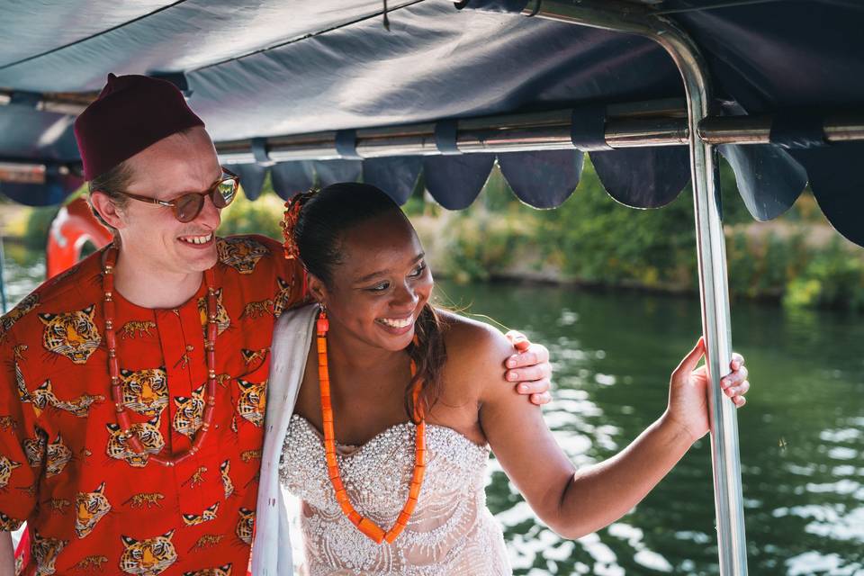 On the boat
