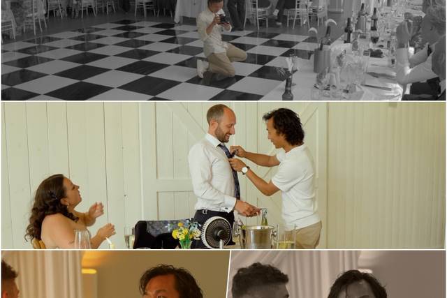 At weddings