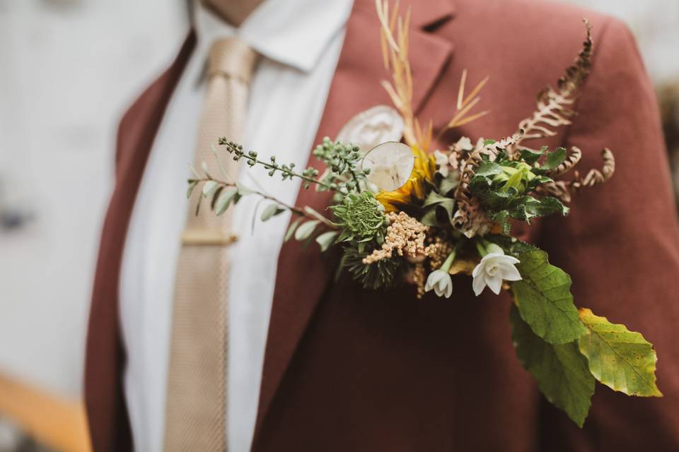 Groom Flower Pocket