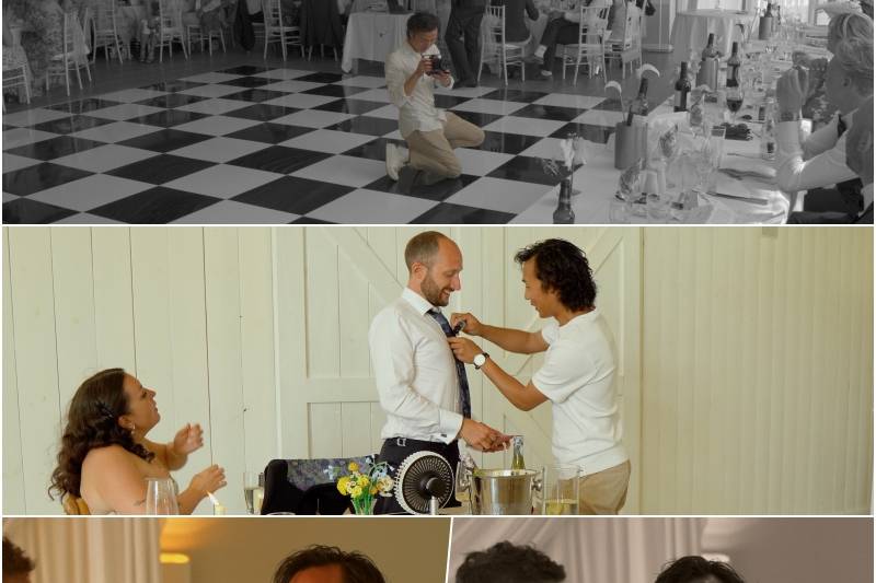 At weddings