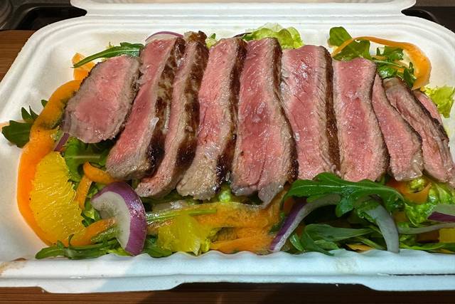 Orange & Carrot Steak Salad