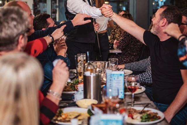 Performing in a restaurant