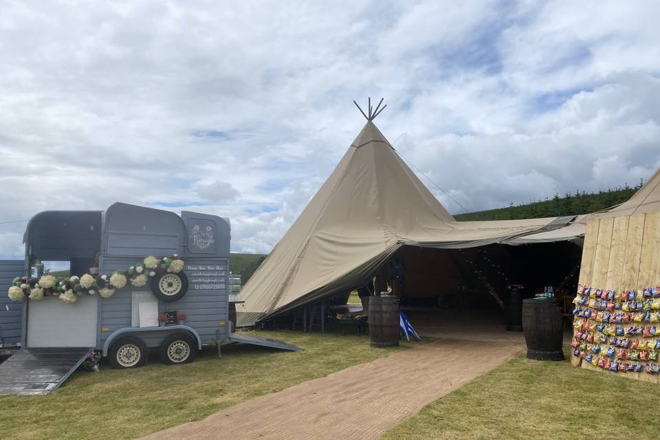 Vintage horse box