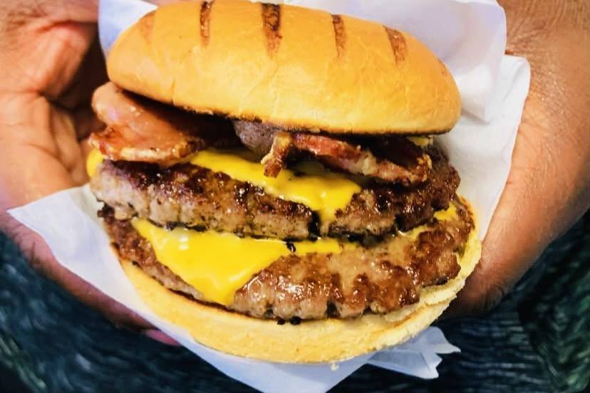 Burger on the trailer