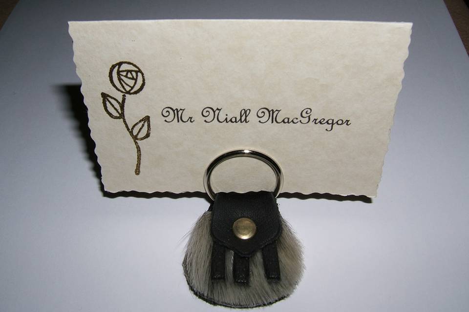 Unique placecard holder