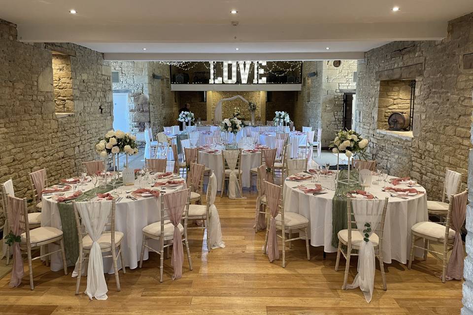 Wedding breakfast decor