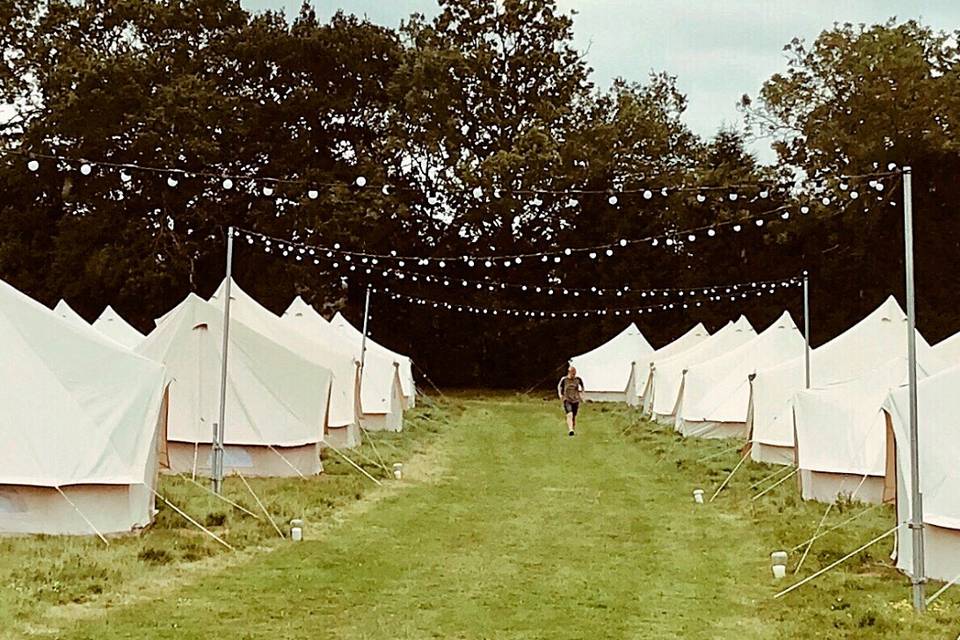 Bell tent village