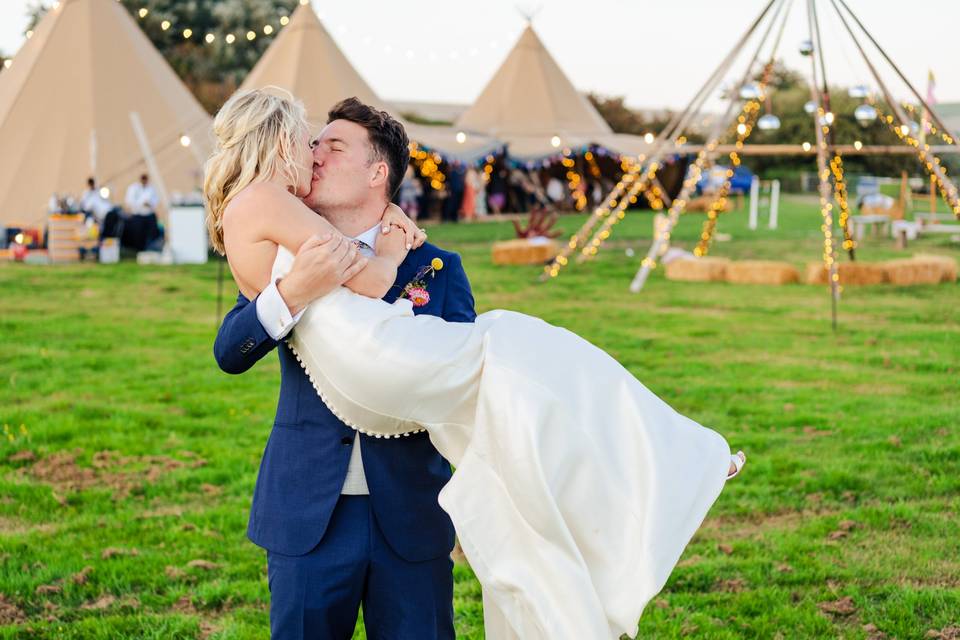 Festival wedding tipis