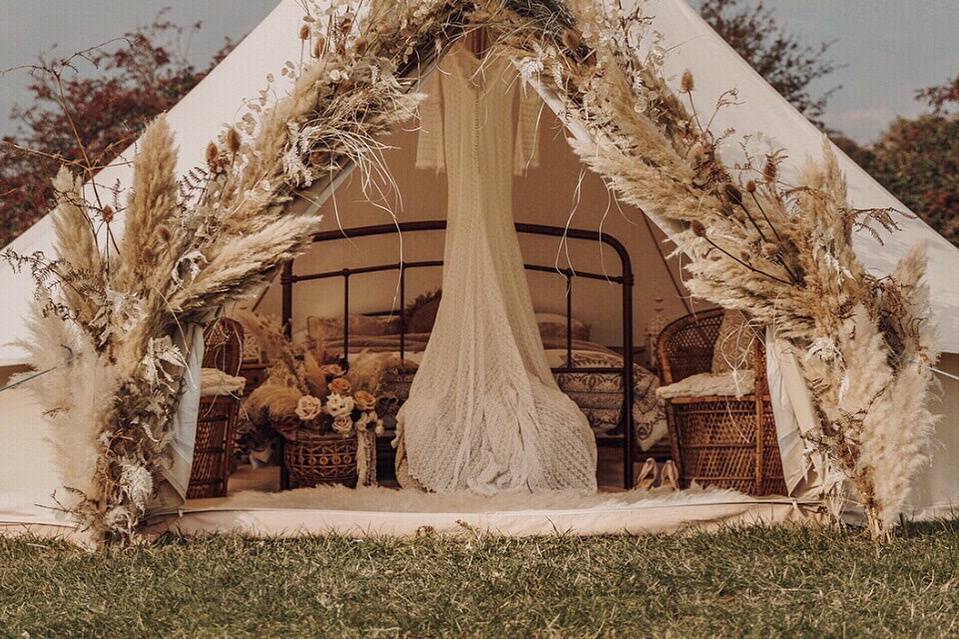 Bridal bell tents