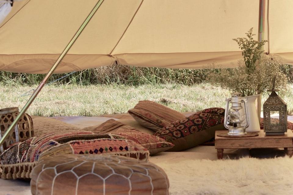 Chill out bell tent hire