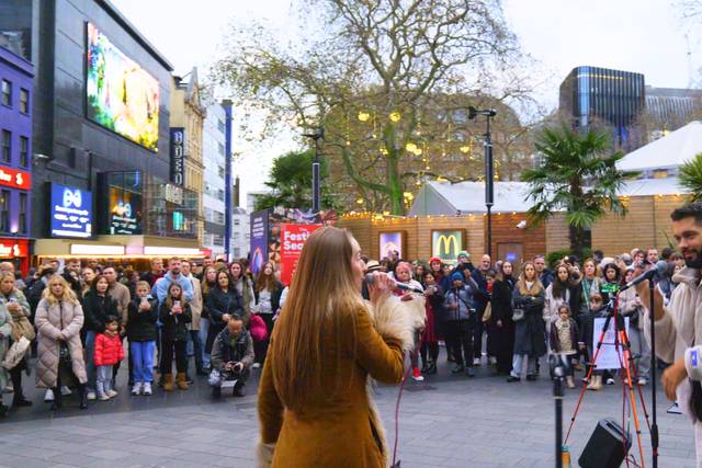 Busking performance