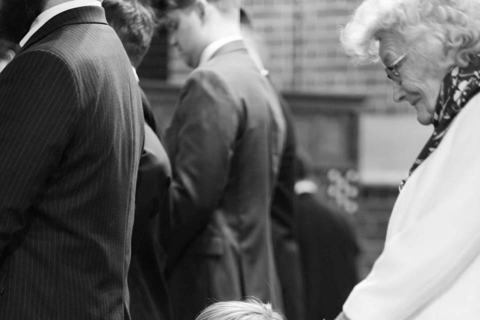 Boy in church