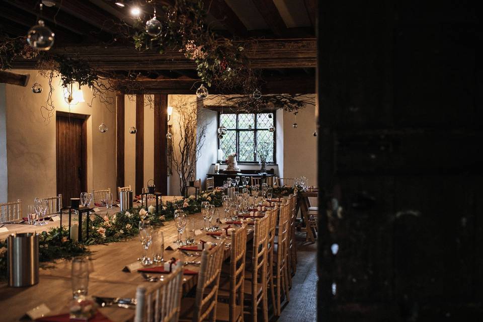 Rustic wedding breakfast