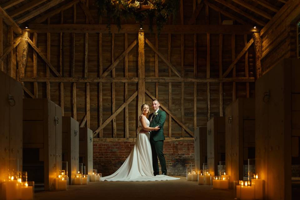 Couple Portrait Milling Barn