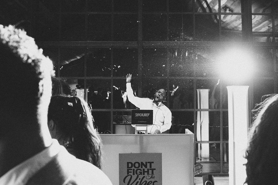 Packed Dance Floor with DJ