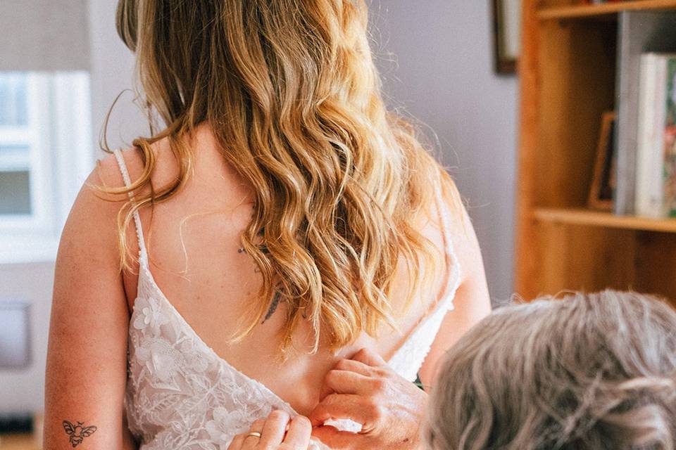 Bridal Prep Wedding Dress