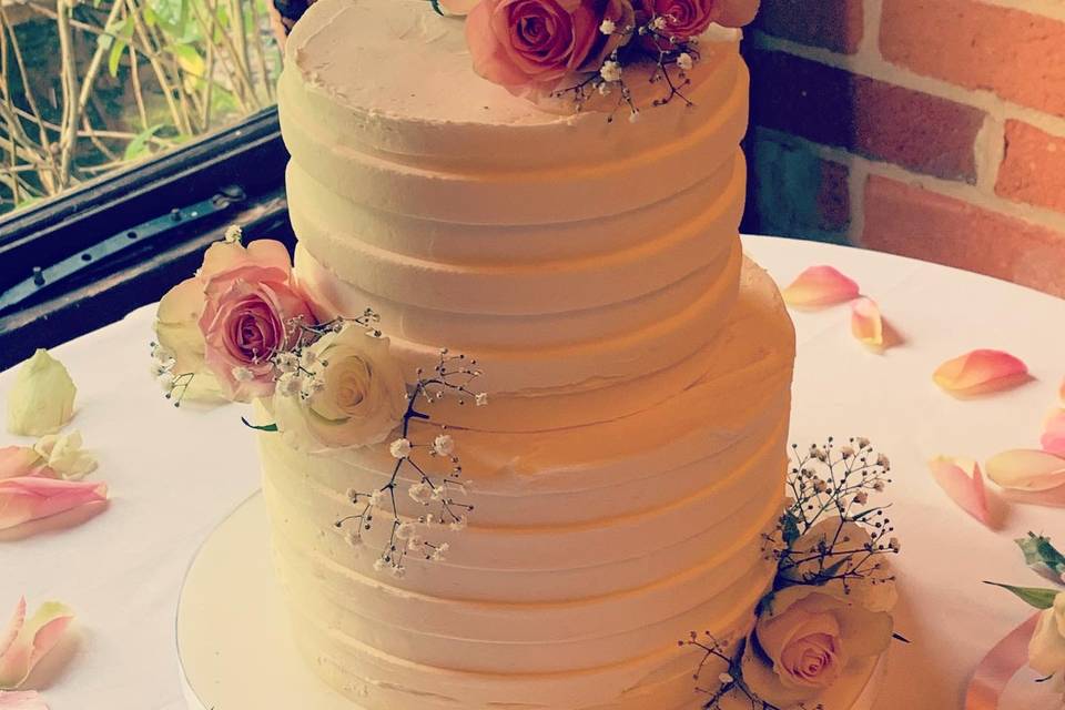 Two tier buttercream