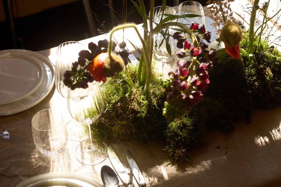 Flowers at a Wedding