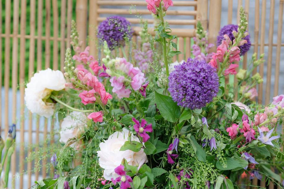 Flowers at a Wedding