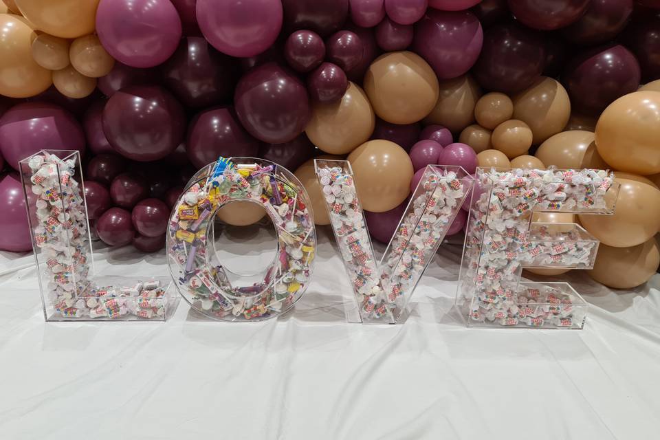 Fillable Letters in Kent - Decor Hire and Styling