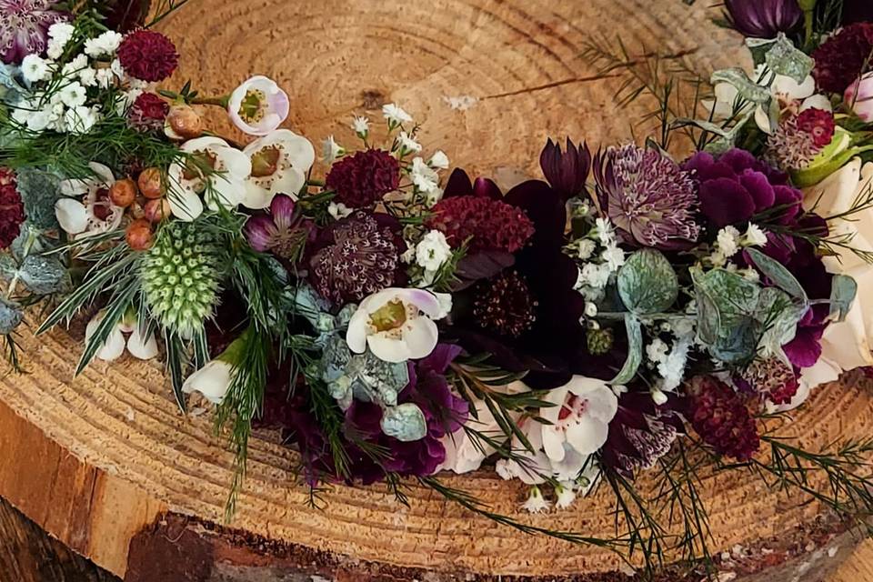 Bridal flower crown